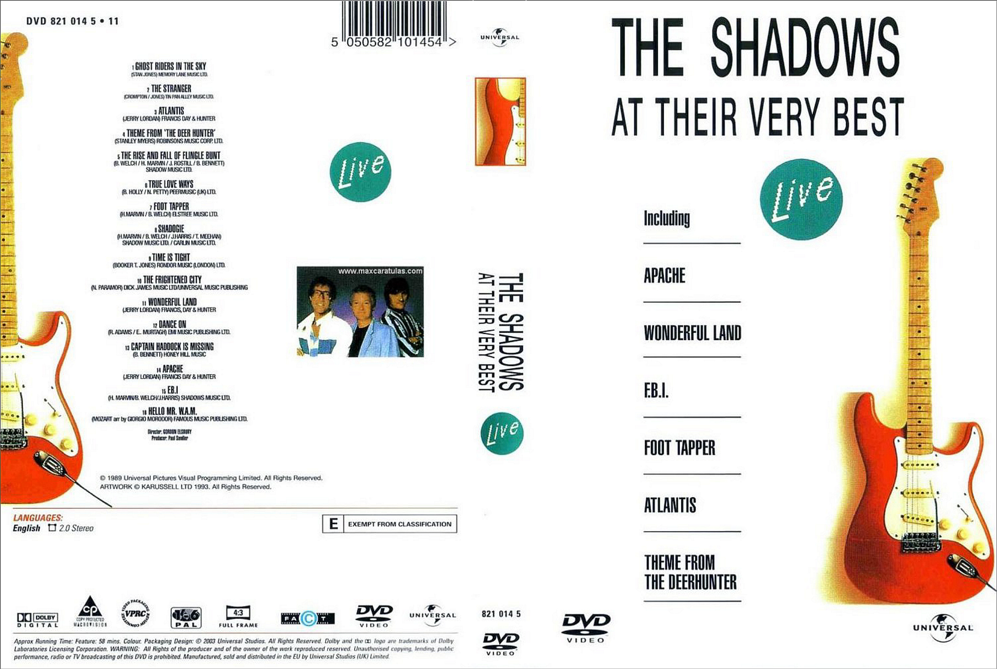 The Shadows At Their Very Best : Front